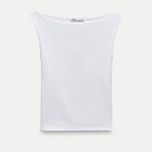Zara White Women's Tank Top